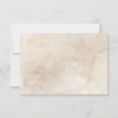 Cartons Réponse Boho Blanc Floral & Mariage de verdure (Dos)