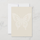 Cartons Réponse Boho Blooms et Vintage Vows Mariage (Dos)