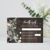 Cartons Réponse Boho Bois rustique Lumières Boho Vert (Debout devant)