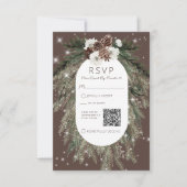 Cartons Réponse Boho Cocoa Pine Winter Sparkhe QR Code (Devant)