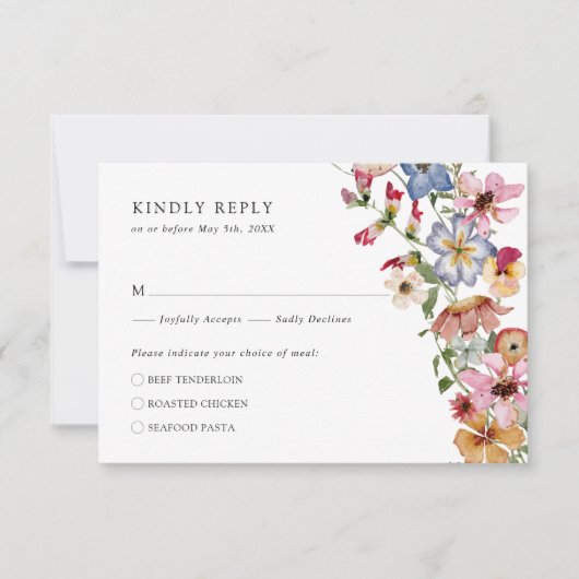 Cartons Réponse Boho coloré (Devant)