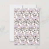 Cartons Réponse Boho Dandelion Floral Pagan Handfasting (Dos)