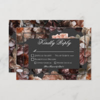 Boho Dark Peony Flowers Mariage moderne
