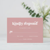 Cartons Réponse Boho et Rétro Rose Poussiéreuse (Debout devant)