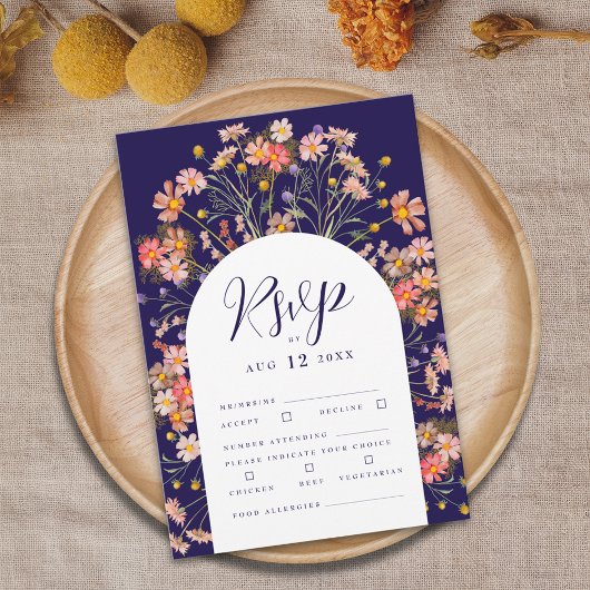 Cartons Réponse Boho Fall Rustique Fleur sauvage Floral Arch Maria