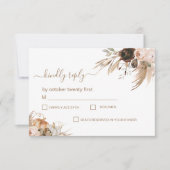 Cartons Réponse Boho Floral Citrouille Fall in Love (Devant)