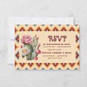 Cartons Réponse Boho Floral Mariage occidental (Devant)