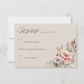 Cartons Réponse Boho Floral Western Cowgirl Bottes Monogramme (Devant)