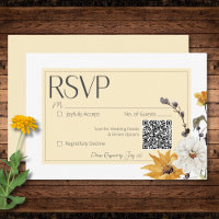 Boho Golden Yellow Meadow Fleurs Jaune