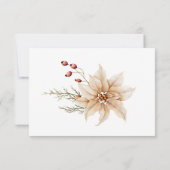 Cartons Réponse Boho Hiver Végétation Boughs Blanc (Dos)