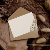 Cartons Réponse Boho Mariage Beige Botanique