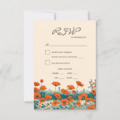 Cartons Réponse Boho Rustic Floral Meice Choice Mariage (Devant)