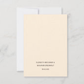 Cartons Réponse Boho Rustic Floral Meice Choice Mariage (Dos)