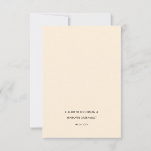 Cartons Réponse Boho Rustic Floral Meice Choice Mariage (Dos)