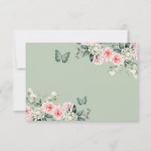 Cartons Réponse Boho Sage Green Princesse Girl 15 Años QR (Dos)