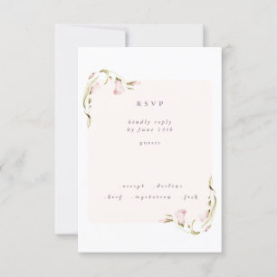 Cartons Réponse Boho Spring Botanical Corner Fleur sauvage Mariage