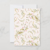 Cartons Réponse Boho Spring Botanique Grand Mariage Fleur sauvage (Dos)