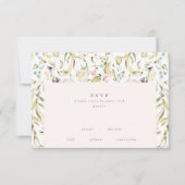 Cartons Réponse Boho Spring Elegant Botanical Florals Mariage Mur (Devant)
