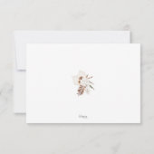 Cartons Réponse Boho Terracotta Brown séché fleuri Mariage (Dos)