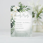 Cartons Réponse Boho Tropical Plante Mariage aquarelle (Debout devant)