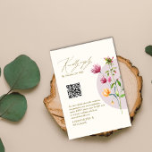 Cartons Réponse Boho unique Fleur sauvage de printemps