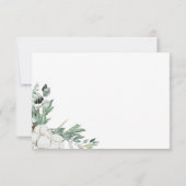 Cartons Réponse Boho Verdure Aquarelle Eucalyptus Mariage (Dos)
