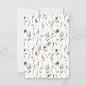 Cartons Réponse Boho Wildflower Mountain Meadow Wedding (Dos)