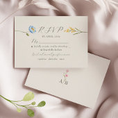 Cartons Réponse Boho Wildflower Wedding