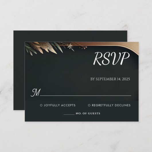 Cartons Réponse Bois Forêt Grange rustique Mariage Arc de ferme (Devant / Derrière)