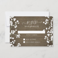 Bois rustique Floral Babys Respiration Baby shower