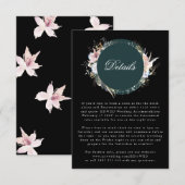 Cartons Réponse Boîtier de Mariage de Bohême de couronne Whimssiqu (Devant / Derrière)