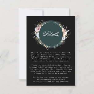 Cartons Réponse Boîtier de Mariage de Bohême de couronne Whimssiqu