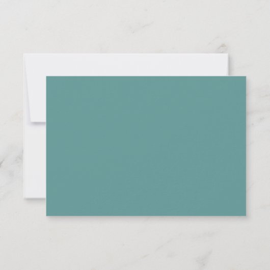 Cartons Réponse Bold Jade and Navy Blue Modern Fluid Enk (Dos)