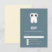 Cartons Réponse Bonne dent dentaire souriante mignonne (Devant / Derrière)