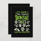 Cartons Réponse bonsai tree drôle dire japonaise cadeau graphique (Devant / Derrière)