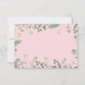 Cartons Réponse Bordure florale délicate (Dos)