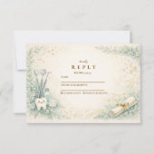 Cartons Réponse Botanical White Coat Dentist Graduation (Devant)