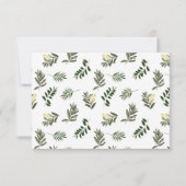 Cartons Réponse Botanique Elegant Aquarelle Moderne Rustique Maria (Dos)