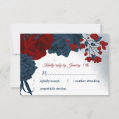 Cartons Réponse botanique marine et bordeaux (Devant)