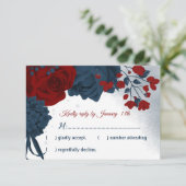 Cartons Réponse botanique marine et bordeaux (Debout devant)