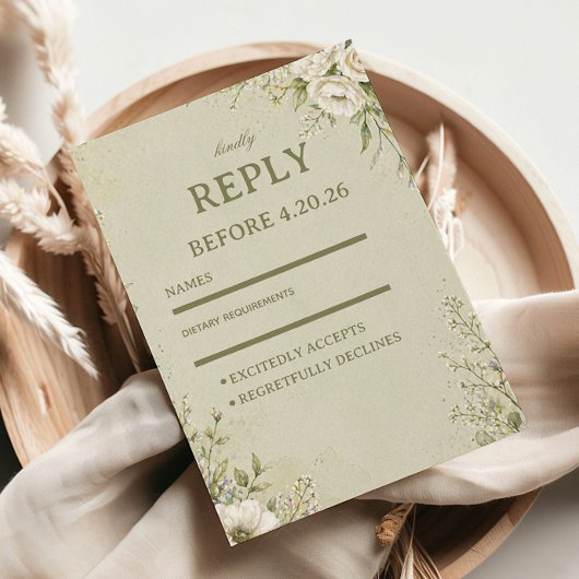 Cartons Réponse Botanique Sauge Douce