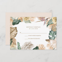 Botanique Tropical Floral Mauve Mariage