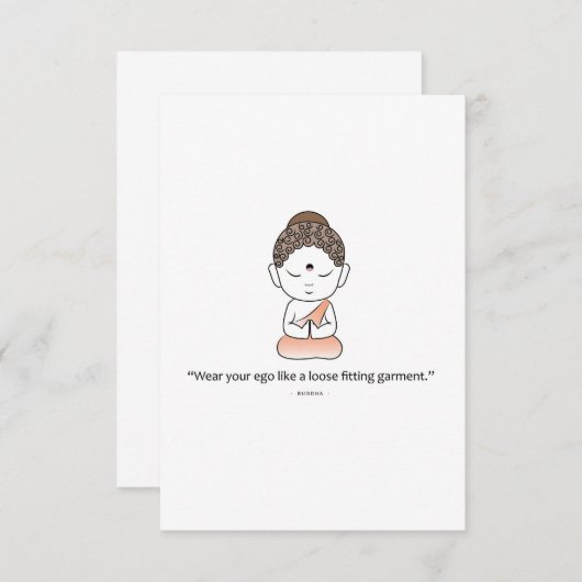 Cartons Réponse Bouddha Avec Un Sage Dit (Devant / Derrière)