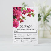 Cartons Réponse Bougainvillea Méditerranée Grec Mariage (Debout devant)