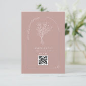 Cartons Réponse Bouquet d'art en ligne Arch Mariage rose pâle QR R (Debout devant)