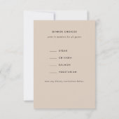 Cartons Réponse Bouquet romantique Hot Pink Black Gold Mariage (Dos)