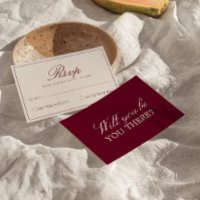 Bourgogne Crème Élégant Mariage Luxueux