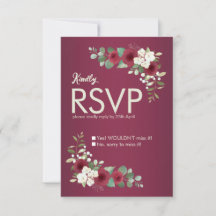 Bourgogne Or Floral Automne Hiver Mariage Jardin