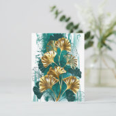 Cartons Réponse Branche avec Feuilles d'or Ginko Biloba (Debout devant)