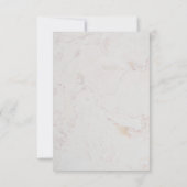 Cartons Réponse Branche d'Olivier Mariage Élégant Écriture Dorure  (Dos)